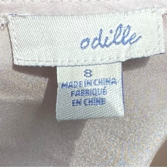 🌻Anthopologie O'dille Silk Colorblock Shirt Shift Dress | Size 8 - Picture 7 of 8